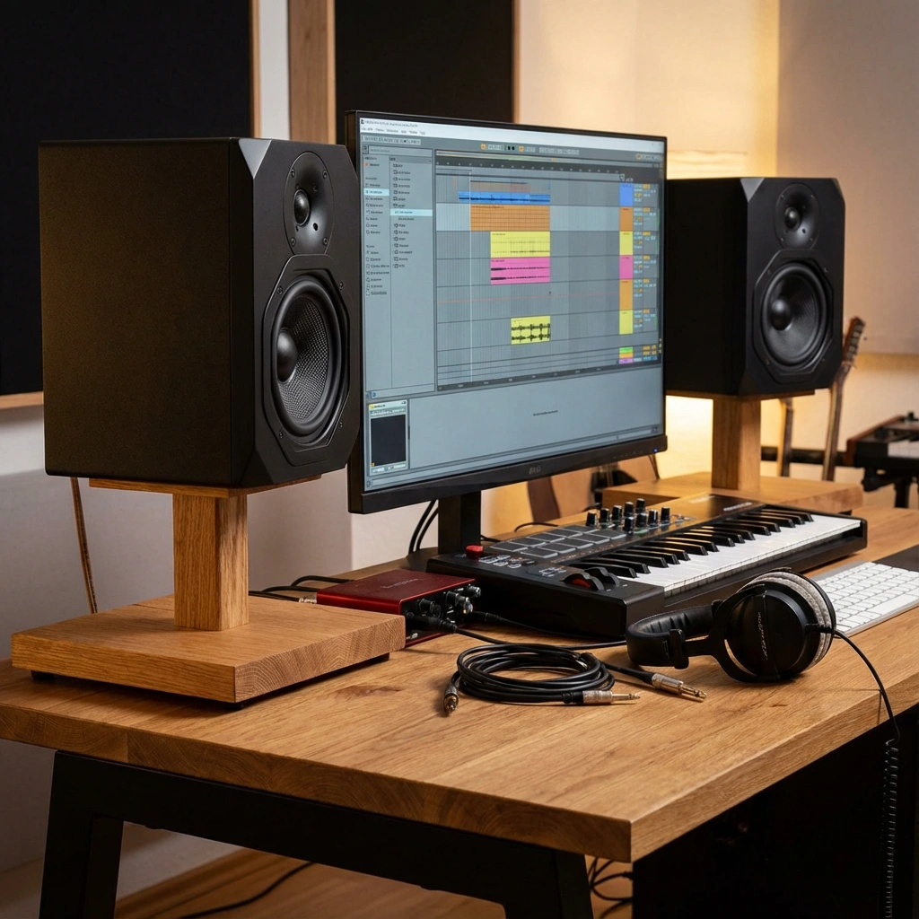 JK001 Högtalarstativ Studio ek 3