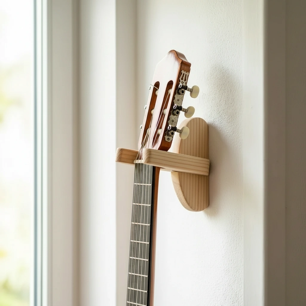 JK005 gitarrhängare furu